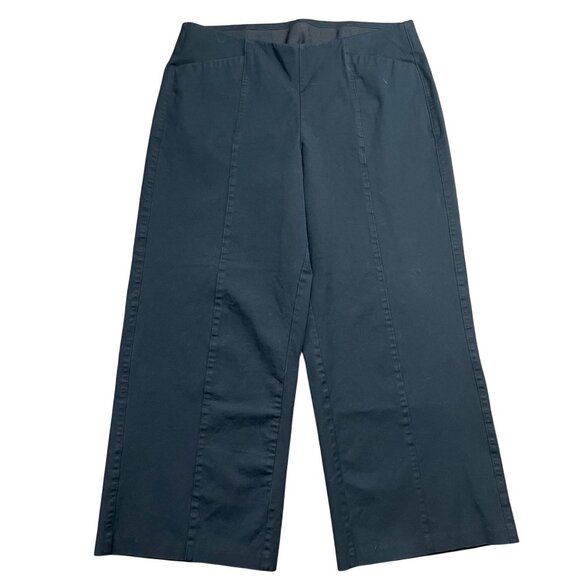 Old Navy Pants - Old Navy Womens Black High-Rise Pixie Wide-Leg Pants Size XL‎ Comfort Waistband